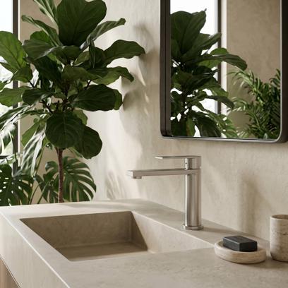 Robinet de salle de bain Rea Hunter Brush Nickel