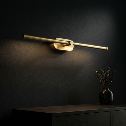 Настінний LED світильник для ванної APP1893-1W 60 cm BRUSH GOLD