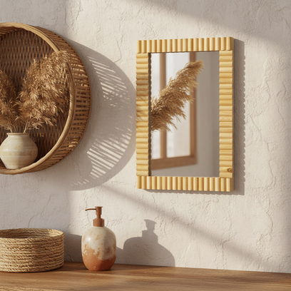 Boho wall mirror 55CM KLNA-MR03