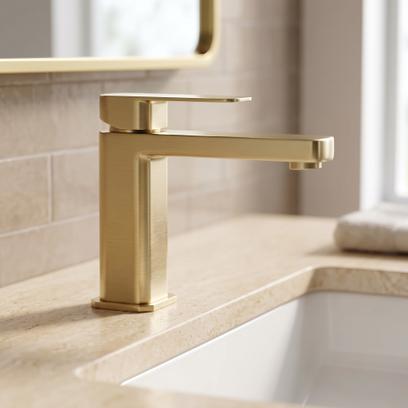 Bathroom faucet Rea Arlo Brush Gold