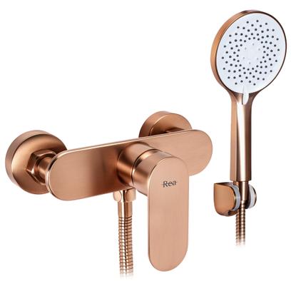 REA DROP Brush Copper dušo čiaupas