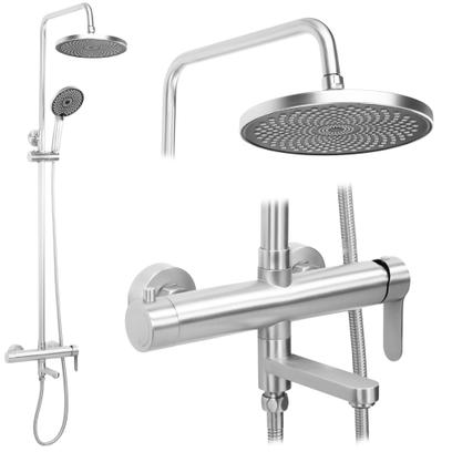 Shower Set Rea Arcos brush nickle