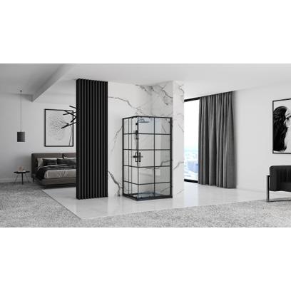 Tuš kabina Rea Concept Black 80x100