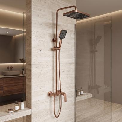 Комплект за душ PREMIUM REA JOE Brush Copper