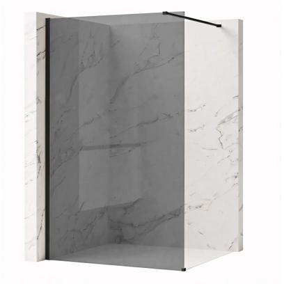 Pared de la ducha Rea Flexi Grey / Black 80