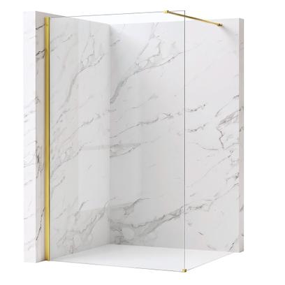 Душова стінка Rea Flexi Transparent / Gold 110