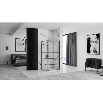 Tuš kabina Rea Molier Black Double 80x90