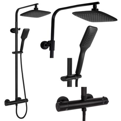 Shower set REA Tom black