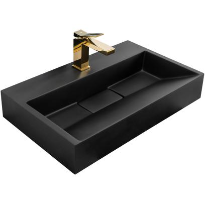 Konglomerato praustuvas Rea Juoda MAT 60CM