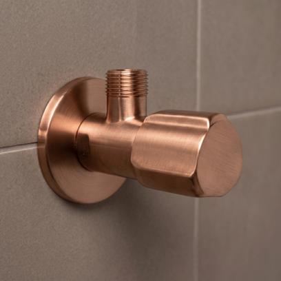 Ъглов вентил 02  1/2" x 3/8" Brush Copper