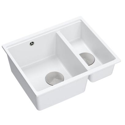 гранитна мивка Logan 150 White