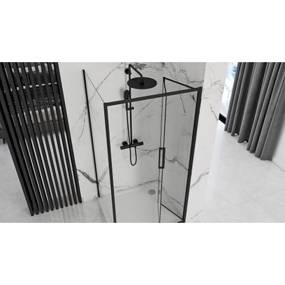 Γωνιακή καμπίνα ντους Rapid Fold Black