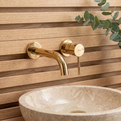 СМЕСИТЕЛ за вграждане Rea Lungo Gold + BOX