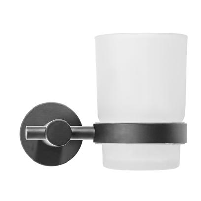 Čaša za četkice za zube 322233A LEO Dark Titanium