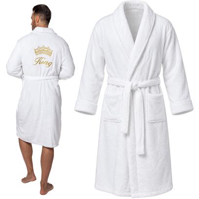 Szlafrok Męski King White S/M