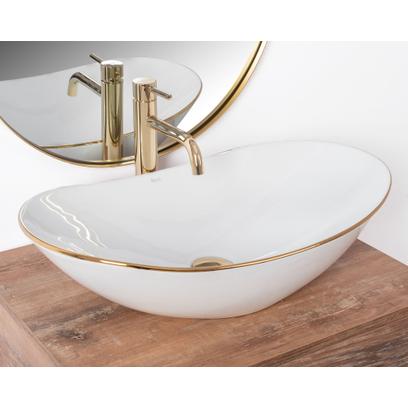Countertop washbasin Rea Royal Gold Edge