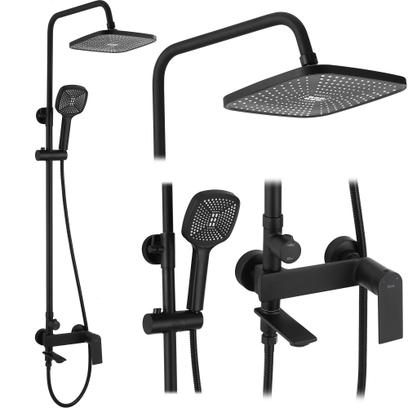 Shower set REA STORM BLACK MATT