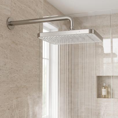 Правоъгълна душ пита REA JS-032 Brushed Nickel