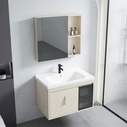 Súprava kúpeľňového nábytku s umývadlom Paris 60cm Beige