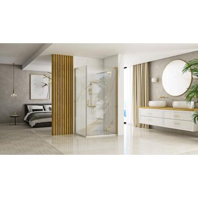 Καμπίνα ντους REA Hugo 100x90 Brushed Gold