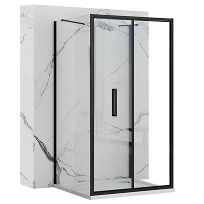 Επιτοίχια καμπίνα ντους Rapid Fold Black