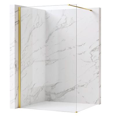 Душова стінка Rea Flexi Transparent / Gold 130