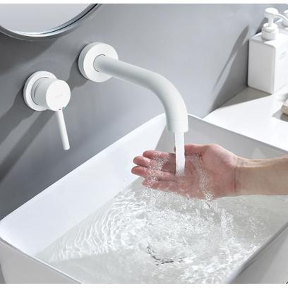 СМЕСИТЕЛ за вграждане Rea Lungo White Mat + BOX