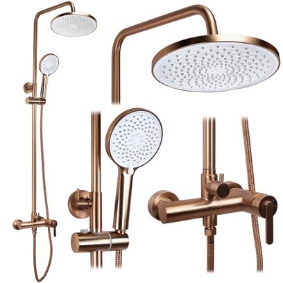 Shower set Rea Ontario Brush Copper