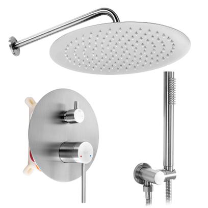 Shower system Rea Foss Clif Nickel Brush + BOX