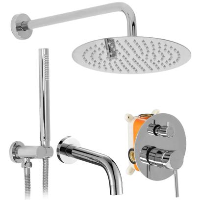 Built-in shower set Rea Lungo Chrome + BOX