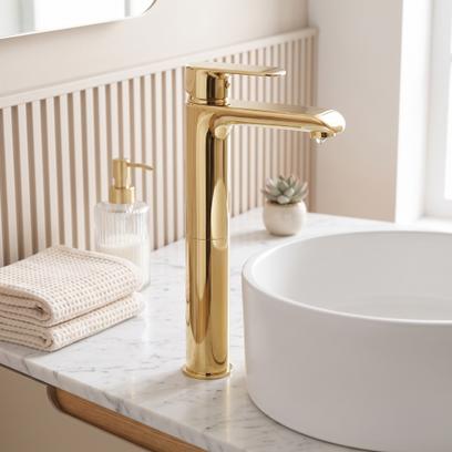 Baterie pentru baie REA Bloom Gold High