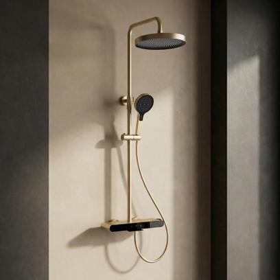 Shower set REA Farel Brush Gold
