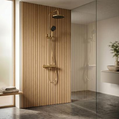 Shower set Rea Avanti Brush Gold