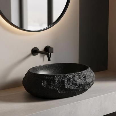 Opzetwastafel Rea Mika Black