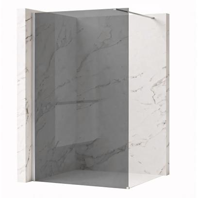 Pared de la ducha Rea Flexi Grey / Chrome 140