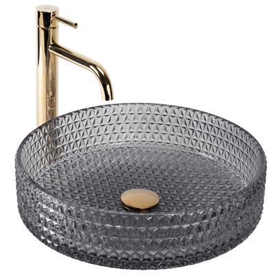 Umywalka nablatowa Rea Cristal Grey 39