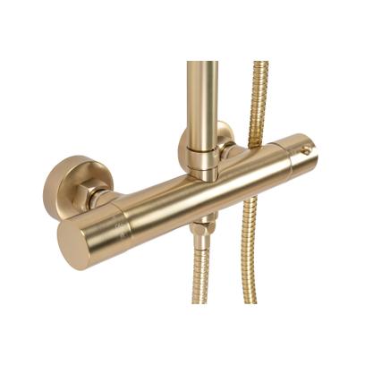 Shower set with thermostat Rea PAROT BRUSHED GOLD