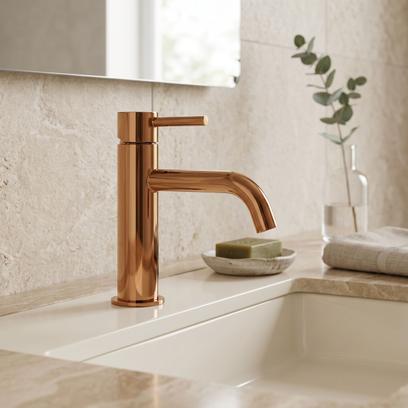 Waschbeckenarmatur Rea Lungo Copper low
