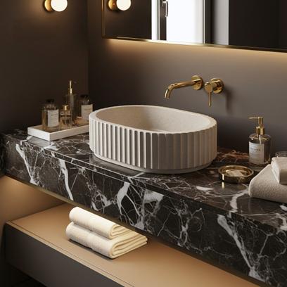 Countertop Basin Rea Margaret Beige