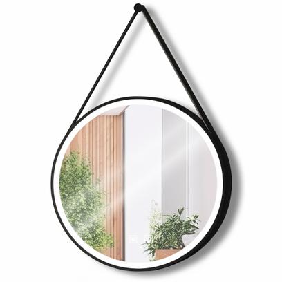 Okruglo LED Ogledalo Viseće na Kaišu 70 cm 104