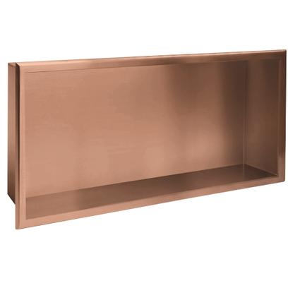 Вграден рафт за баня  30x60 brush copper