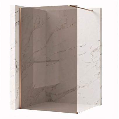 Duschwand Rea Flexi Brown / Brush Copper 100