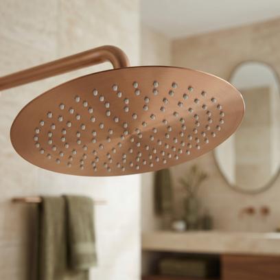 Кръгла душ глава REA JS-P014BRG 30cm Brush Copper