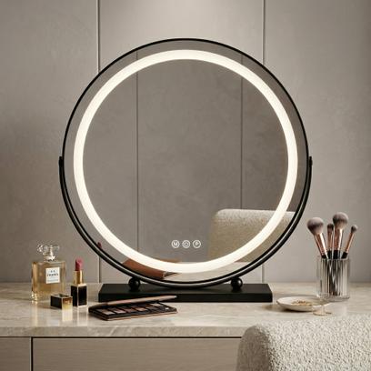 Mirror LED MAKE-UP Black 50 cm