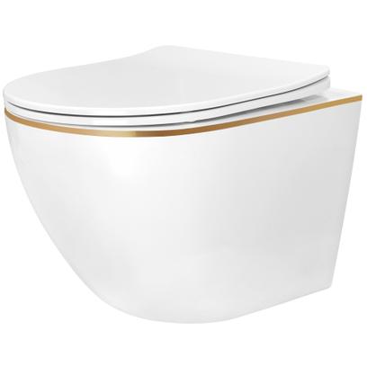 Misa WC podwieszana Rea Carlo Mini Tornado NF GOLD EDGE