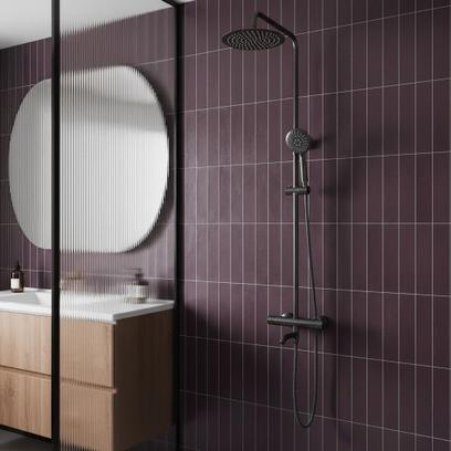 Thermostatic shower system Rea Lungo Titan