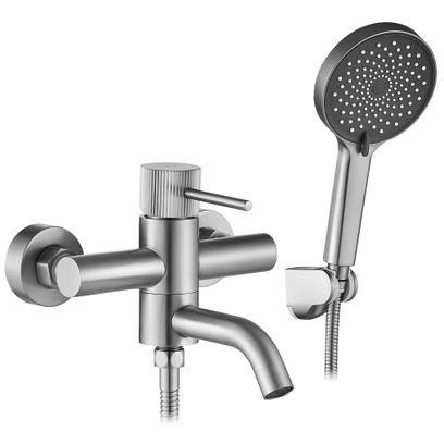 Robinet de baignoire Rea Lungo Stripe Brush Nickel