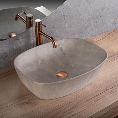 Umywalka nablatowa Rea Freja Beige