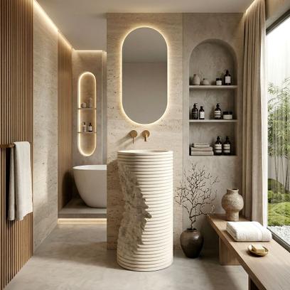 Freestanding basin REA Travena Round