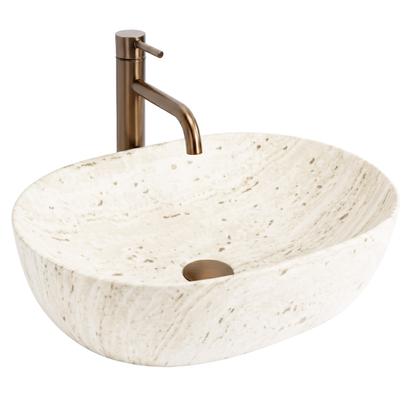 Umywalka Nablatowa REA Amelia Travertine Classic 48